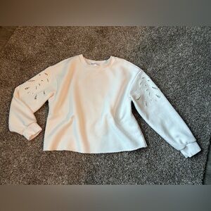BAILEY 44 white cropped sweatshirt